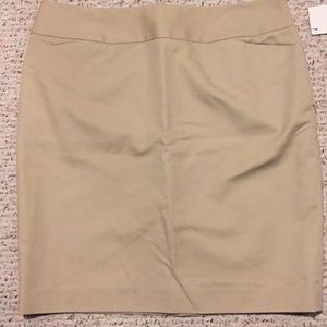 Beige Nordstrom Pencil Skirt